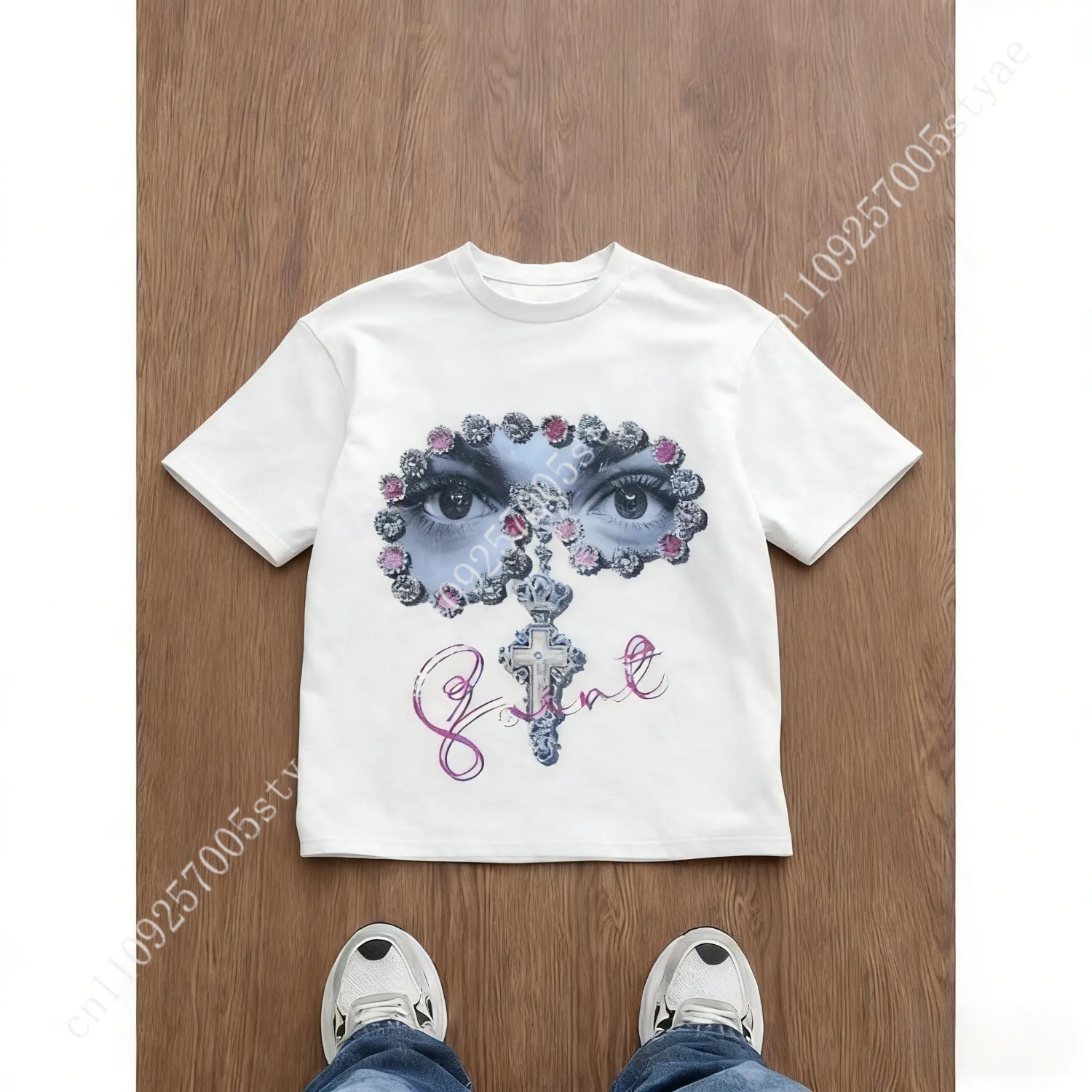 Quilt Cotton Summer - Men's Loose Fit Graphic Print T-Shirt,