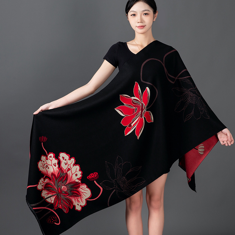Women Winter Shawl Cashmere Sc - đánh giá và giá Home Textiles Blanket