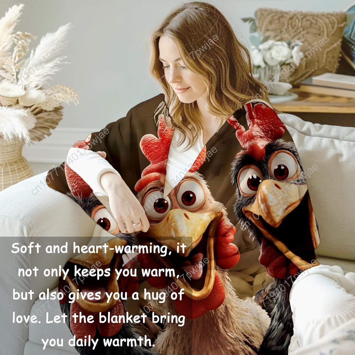 Chickens Blanket Gifts for Wom - đánh giá và giá Home Textiles Blanket
