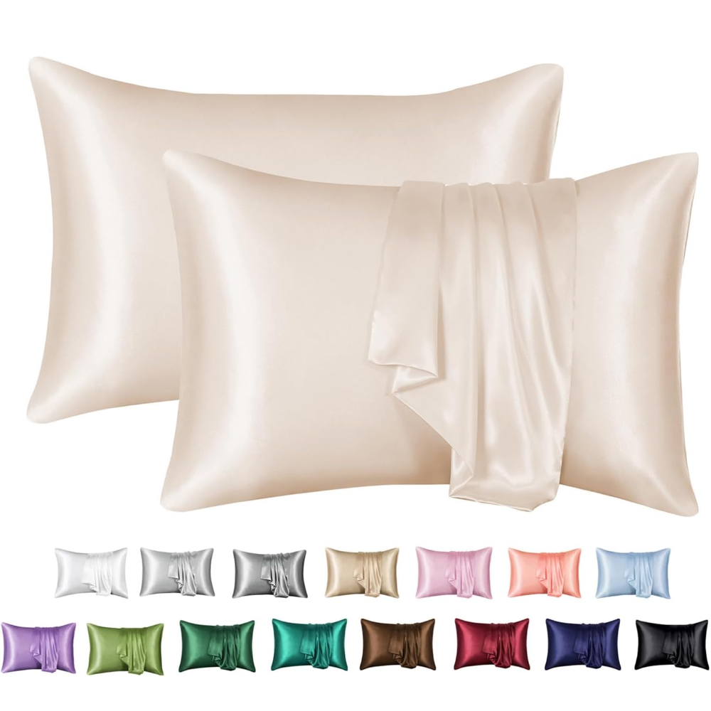 2 Pack Satin Pillowcase for Ha - đánh giá và giá Home Textiles Super Soft