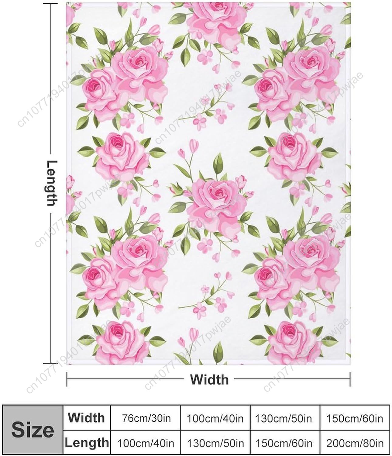 Pink Flower Throw Blanket Flor - đánh giá và giá Home Textiles Blanket