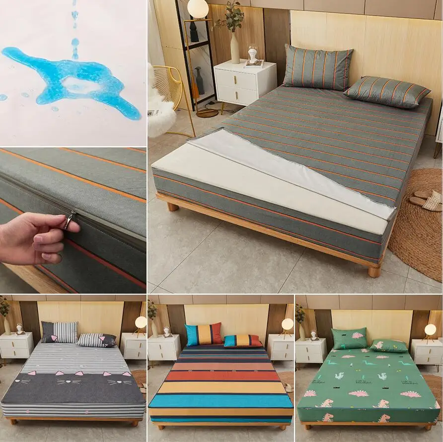 6 Mặt Có Dây Kéo Tấm Bảo Vệ Nệ - đánh giá và giá Mattress Protector Waterproof