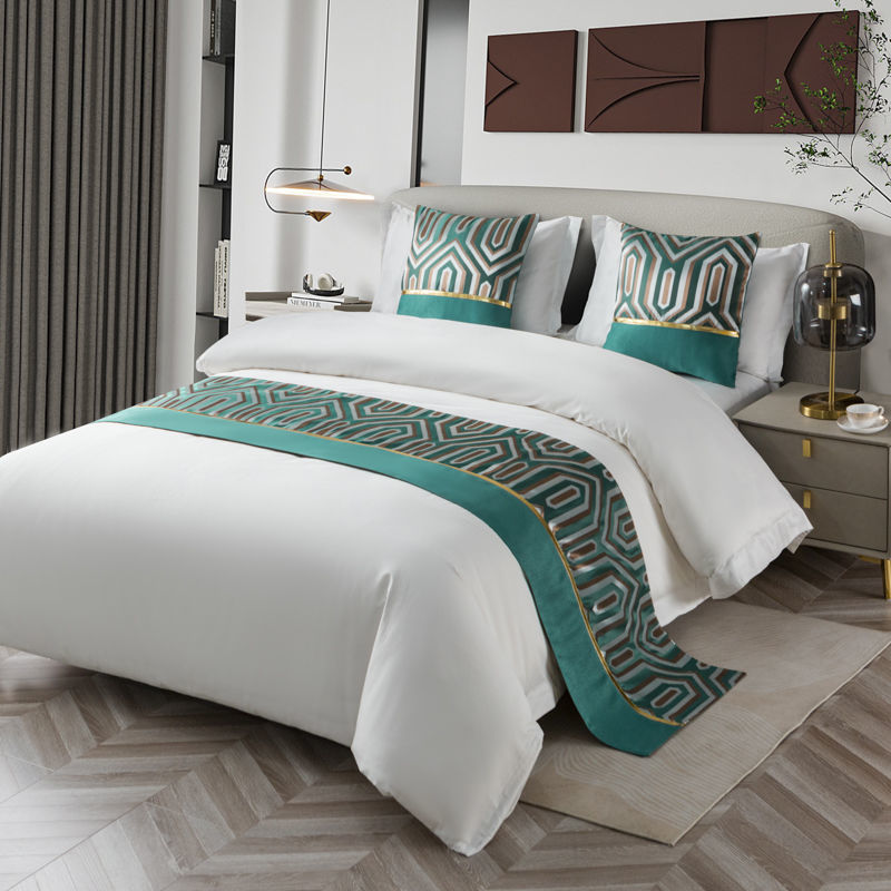 Hình Học Xanh Kim Cương Giường - đánh giá và giá Home Textiles Plaid