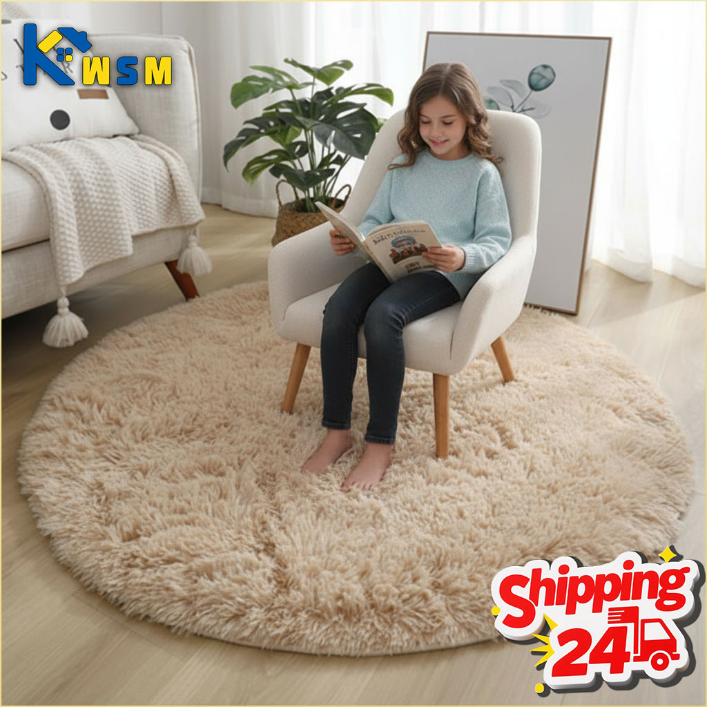 Super Soft Fluffy Round Rug Pl - đánh giá và giá Home Textiles Super Soft
