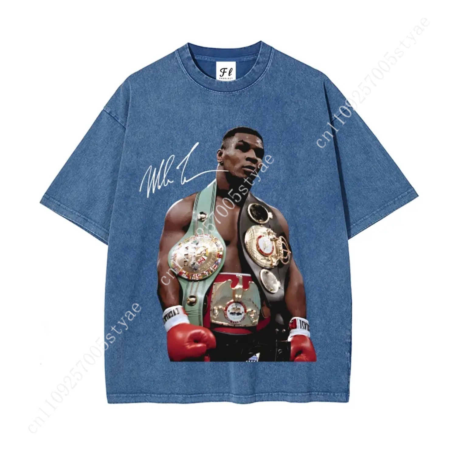 Mike Tyson T-Shirt, 90s Vintag - đánh giá và giá Quilt Cotton Summer