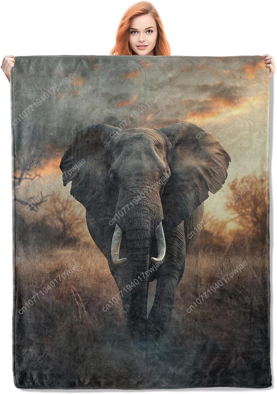 Elephant Fleece Blanket, Reali - đánh giá và giá Home Textiles Blanket