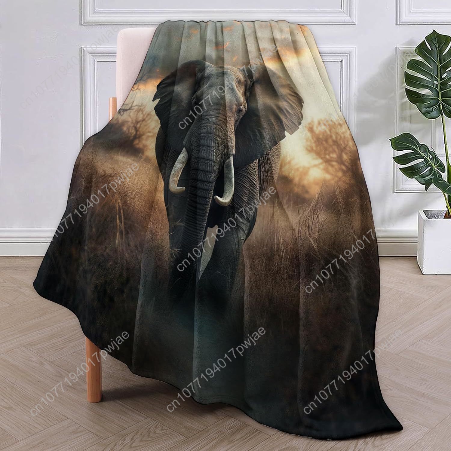 Elephant Fleece Blanket, Reali - đánh giá và giá Home Textiles Blanket