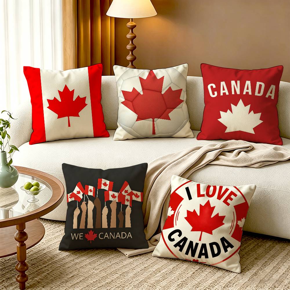 C-Canada Flag Cotton Linen Squ - đánh giá và giá Home Textiles Canada