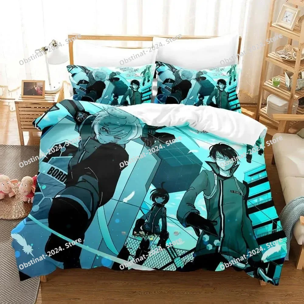 3D Anime World Trigger Bedding - đánh giá và giá Home Textiles Super Soft