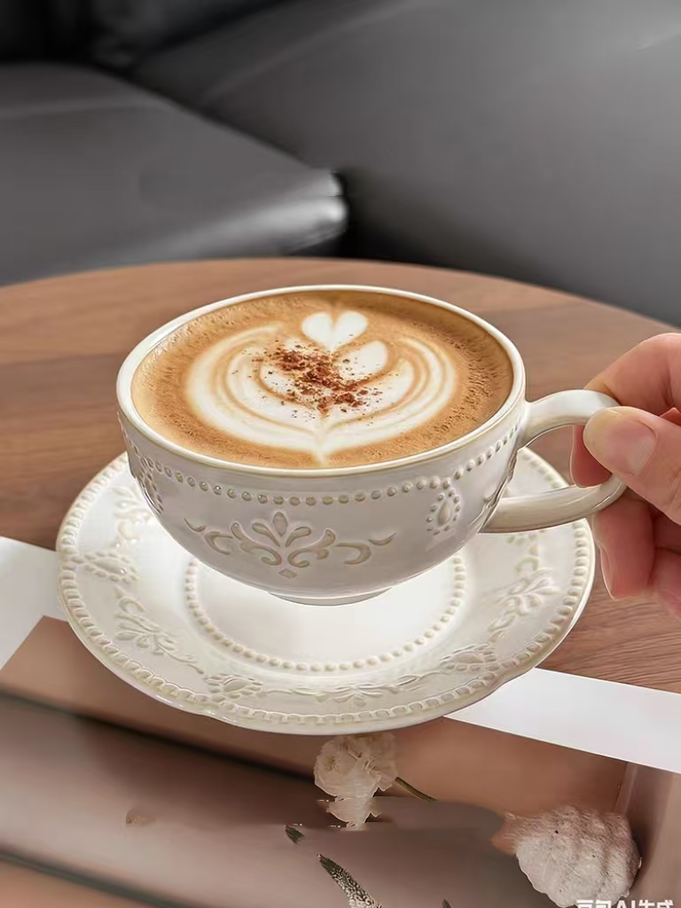French Retro Relief Flower Cup - đánh giá và giá Home Textiles France