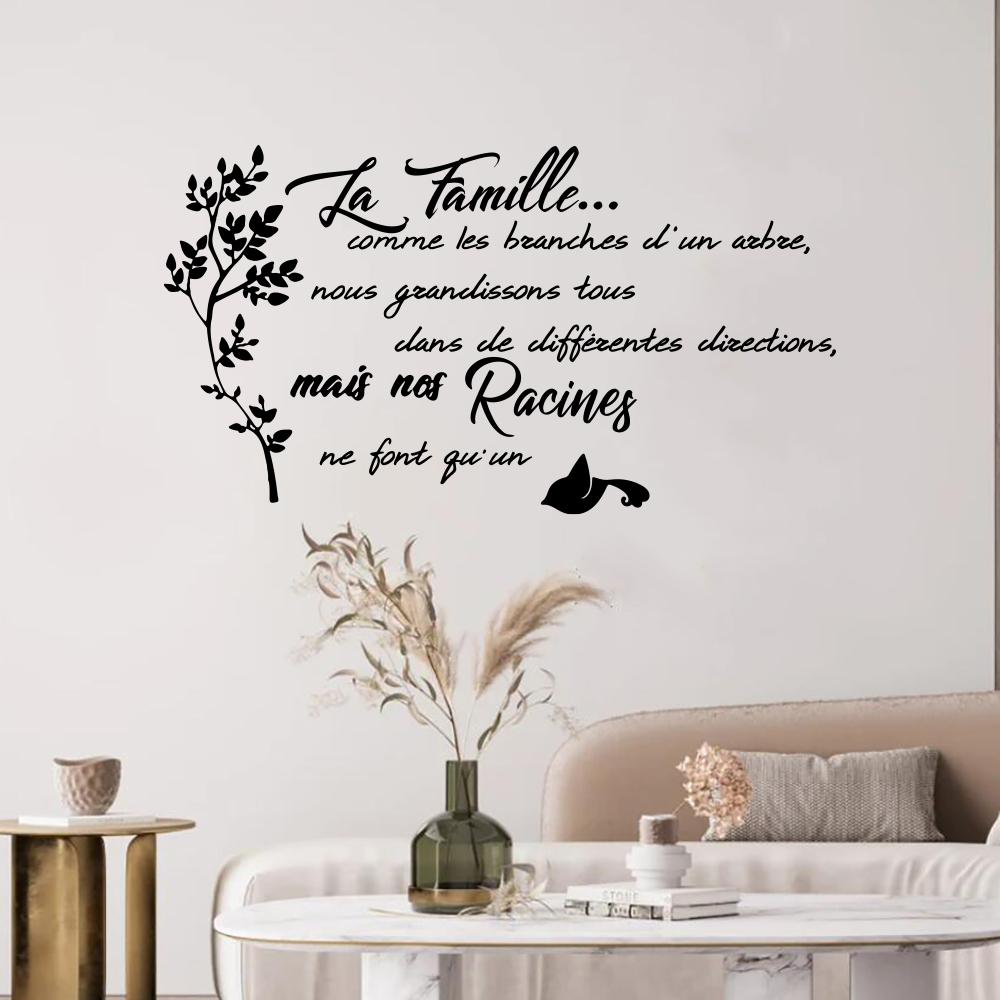 French Family Quote Tree Bird  - đánh giá và giá Home Textiles France