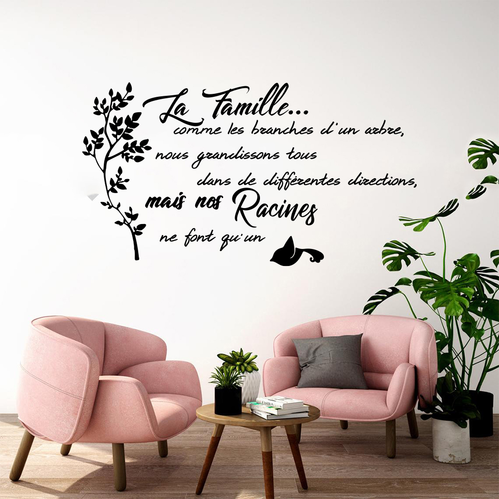 French Family Quote Tree Bird  - đánh giá và giá Home Textiles France