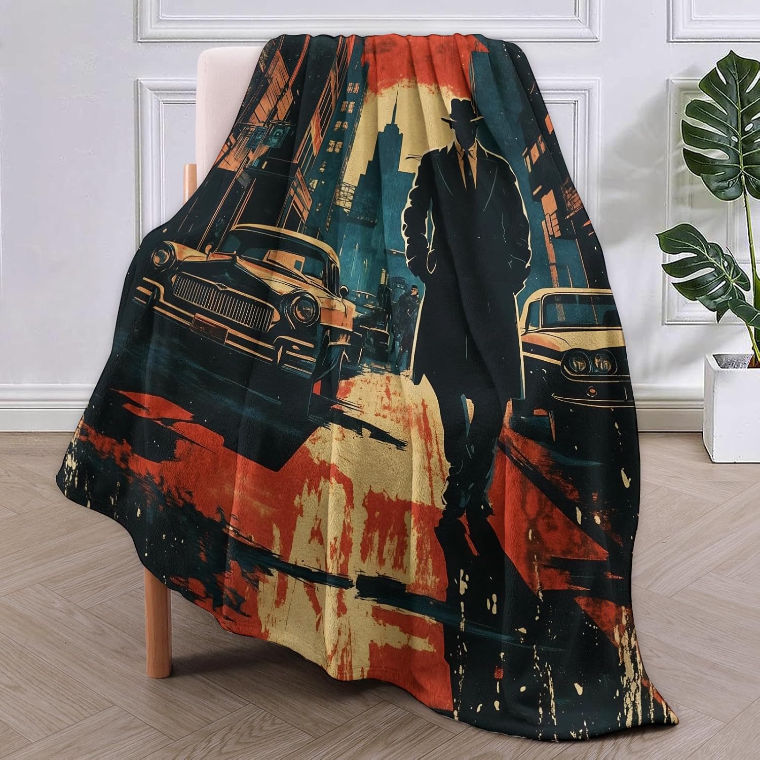 Noir Detective Blanket Gifts f - đánh giá và giá Home Textiles Blanket