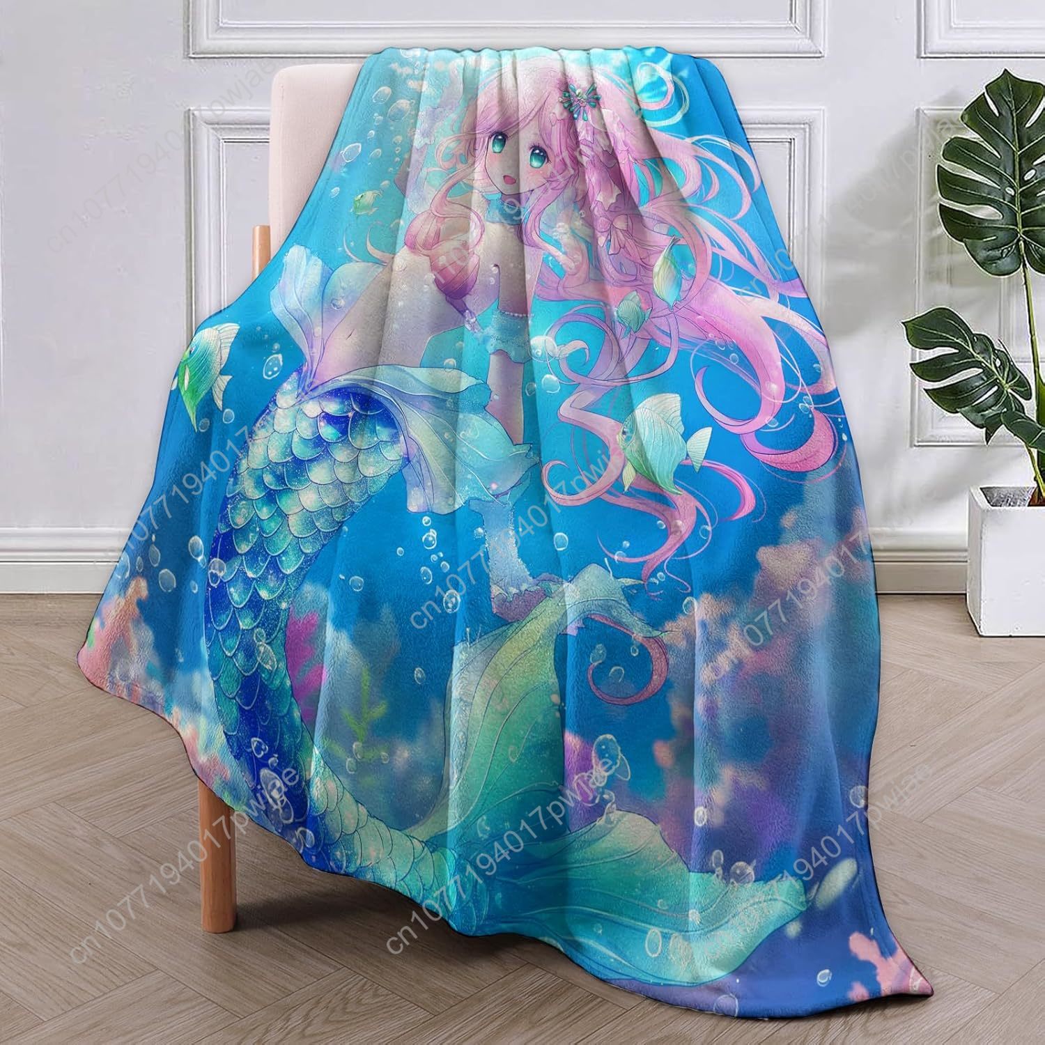 Cute Mermaid Blanket Cartoon F - đánh giá và giá Home Textiles Blanket