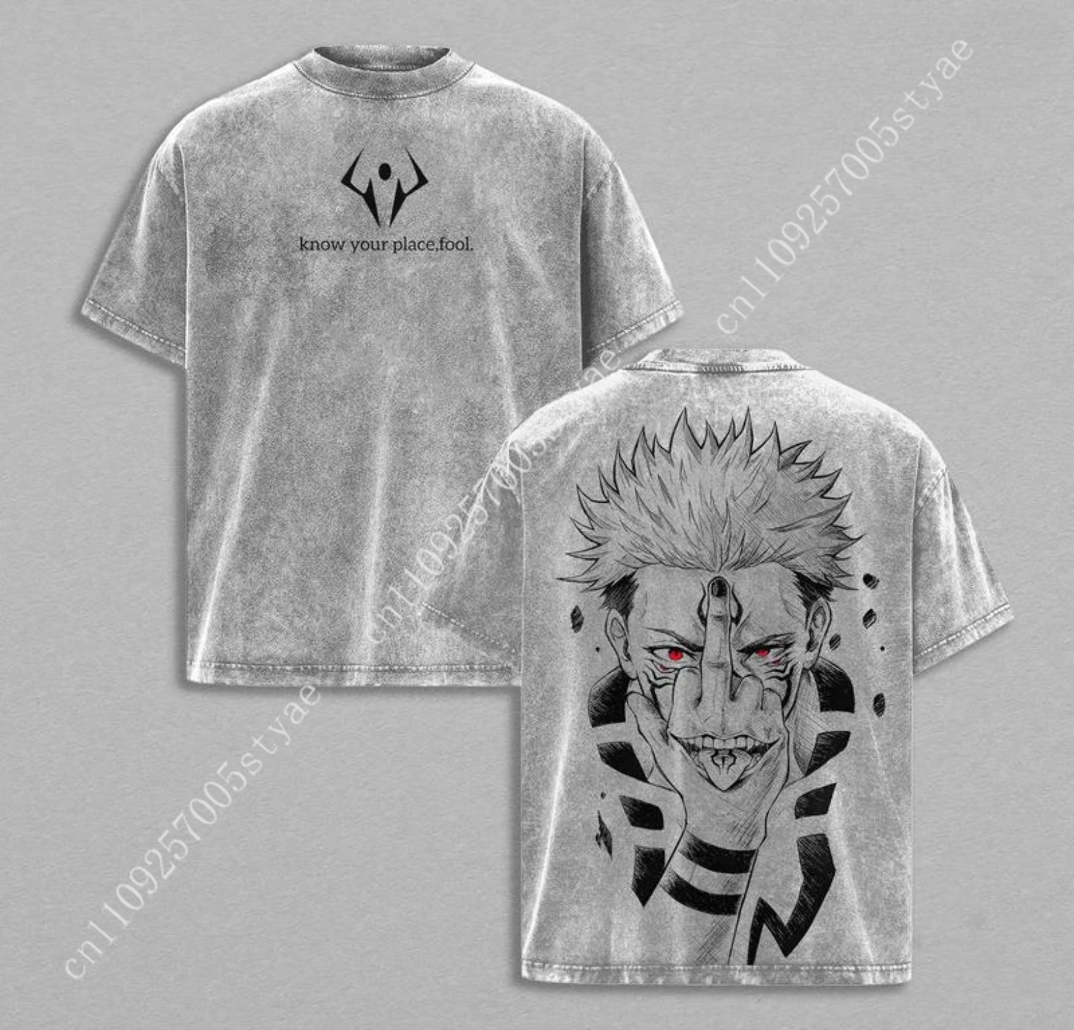 Anime  Ryomen Sukuna Graphic T - đánh giá và giá Quilt Cotton Summer