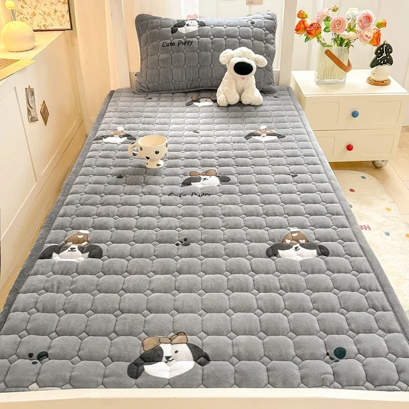 Cartoon Printed Warm Bed Mattr - đánh giá và giá Home Textiles Super Soft