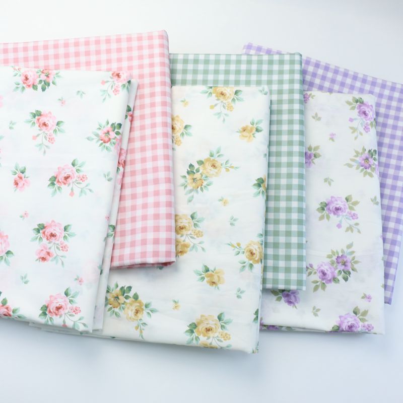 235x50cm Pastoral Pink Purple  - đánh giá và giá Home Textiles Plaid