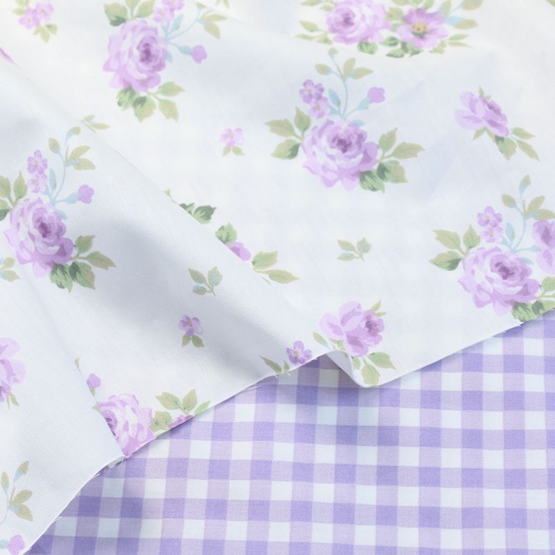 235x50cm Pastoral Pink Purple  - đánh giá và giá Home Textiles Plaid