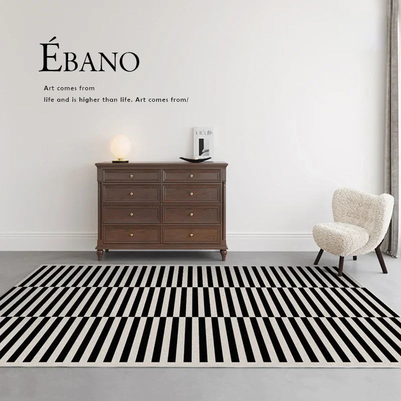 Classic Retro Black White Stri - đánh giá và giá Home Textiles Plaid