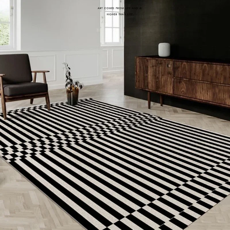 Classic Retro Black White Stri - đánh giá và giá Home Textiles Plaid